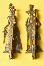 Antik - Messing Halterung | Garderobe Schmuck Reitsport Viktorianisch Mode Deko