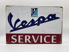 Blechschild Vespa Service