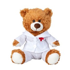 Teddybär Doktor 23 cm braun