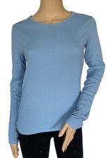 Murphy & Nye Damen Longsleeve Langarm Shirt blau hellblau Größe XL