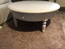 Couchtisch Pinienholz Weiß 