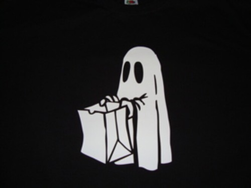 Ghost trick treat halloween - trick,