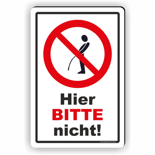 Pinkeln urinieren verboten - pinkeln,