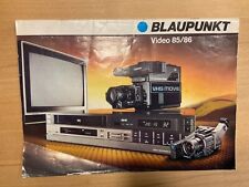Sammlerstück Blaupunkt Video Katalog von 1985/86 sehr selten VHS HiFi Perfektion