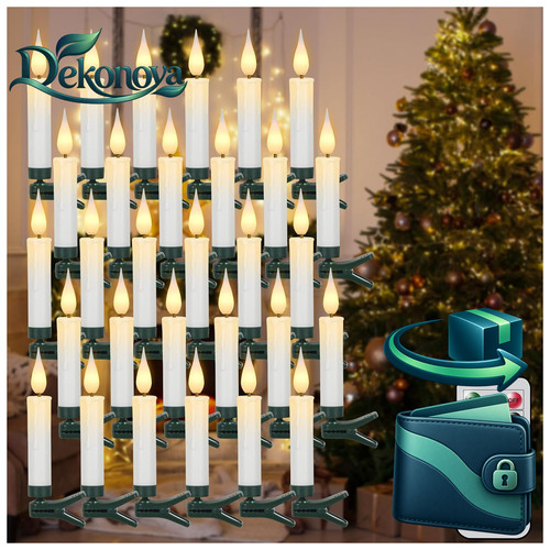 Led christbaumkerzen kabellos - christbaumkerzen,