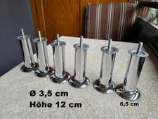6x Tischfüße Metall Füße