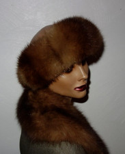 Zobel Pelz Stirnband Echtfell Haarband Real Fur Fellkragen Pelzkragen Schal Pelt