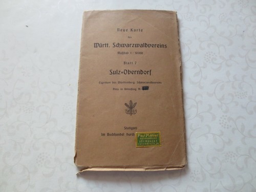 Landkarte 1911 sulz - 1911,