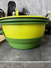 Tupperware Micro Gourmet Dampfgarer 5 teilig grün Soßenerwärmer wie NEU Mikro 