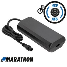 MARATRON Ladegerät 48V 3A für AEG (6-poliger Rundstecker 12,6 / 5,2 mm)