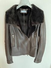 Strenesse Blue Lederjacke mit Fellkragen