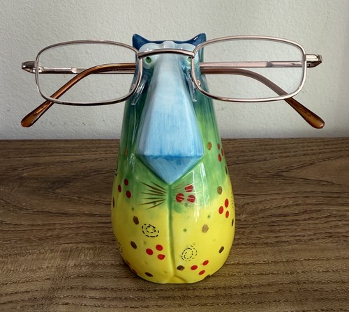 Niedliche keramik katzenbrille - keramik,