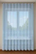 Scheibengardinen mit Stangendurchzug Gardine mit Kräuselband Weiß Jacquard