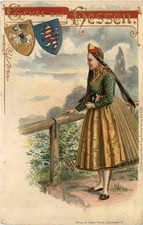 Gruss aus Hessen - Tracht -