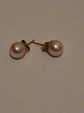333 Gold Perlenohrstecker