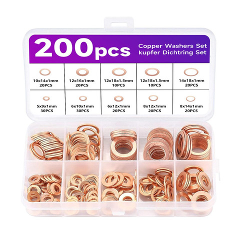Kupferdichtringe set 200 - set,