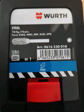 Würth Frässtift Hartmetall Zahnung Steele 10TL. NEW