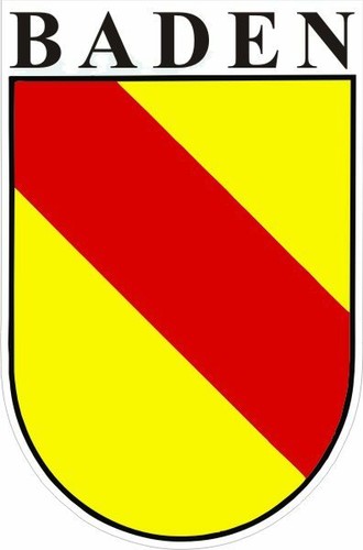 Baden wappen aufkleber pkw - baden,