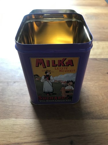 Blechdose milka nostalgie - blechdose,