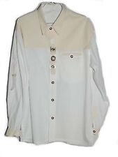 AF12 Trachtenhemd weiß mit Verzierungen Gr. S bis XXXL - Herren Trachten Hemd