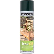 Ronseal Teaköl Aerosol 500ml für Gartenmöbel Hartholzschutz