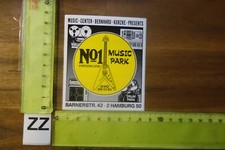 Alter Aufkleber Musikinstrument Gitarre Guitars MUSIC PARK Kurzke Hamburg