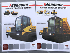 #10716 Baumaschinen Prospekte 2x MOROOKA Crawler Dumper (JP ca. 2000)