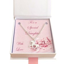 Pferd Halskette,Pony Anhänger für Mädchen,Damen,Tochter,Mum,Sister," Niece "