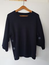 COS Pullover 100% wolle Gr. XS  dunkelblau