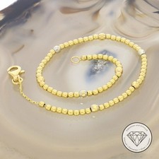 SONDERAKTION WERT 1.120,- Feines Kugel Anker Armband 750 bicolor Gold 18 KT XXYY