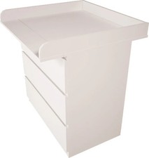 Polini Kids Wickelregal Wickeltisch Wickelaufsatz für Kommode MALM IKEA in weiß