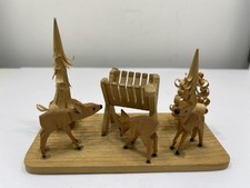 Erzgebirge Figur Rehe 11 x 7