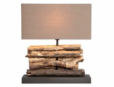 Lampe tischlampe aus holz - lampe,