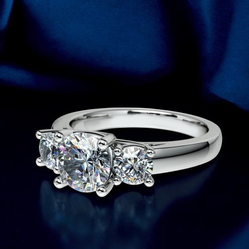 14k weißgold verlobungsring - 14k,