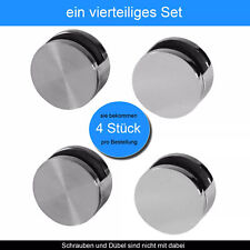 4x Spiegelhalter Glashalter Glasklemme 4-6mm Spiegelhalterung Klemmhalter Halter