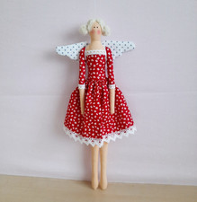 Engel, 45cm, Tilda Puppe, rot
