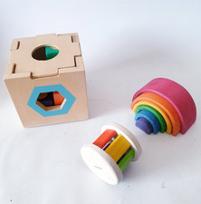 Konvolut Holzspielzeug Formen