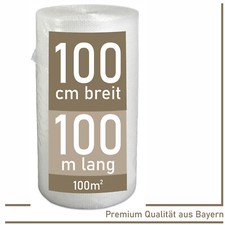 Rolle Luftpolsterfolie 100cm x 100m Noppenfolie Knallfolie Polsterfolie 100m2