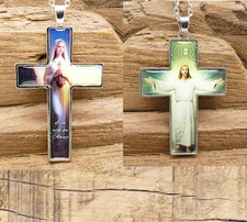 religiöse Halskette Anhänger Kettenanhänger Kreuz Madonna Jesus