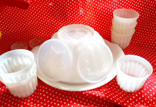 Tupper - 1 große Puddingform - 6 kl. Formen - mit Motivdeckeln und Teller 