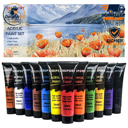 Acrylfarben set 36 ml - 12, x