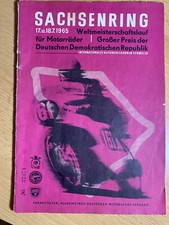 Rennprogramm Sachsenring 1965