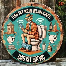 Blechschild rund das ist kein