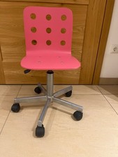IKEA Schreibtischstuhl Jules rosa höhenverstellbar für Kinder 
