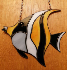 ? TIFFANY GLAS, FENSTERBILD - "Scalar* zum Aufhängen, dekorativ, 15 cm