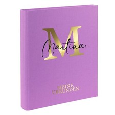 Urkundenmappe Buchstabe & Name