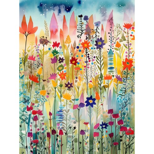 Lagenlook frühling blumenfeld - lagenlook,