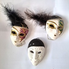 3er Set Venezianische Masken