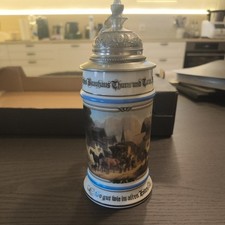 Bierkrug mit Zinndeckel Thurn
