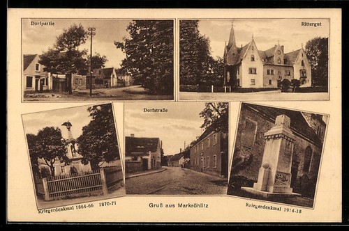 Ansichtskarte markröhlitz - ansichtskarte,